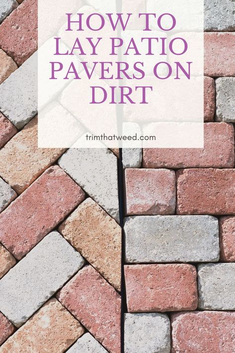 Extending A Patio With Pavers, Small Pavers Backyard, How To Lay Bricks For A Patio, How To Lay Brick Walkway, Do It Yourself Patio Pavers, Patio Budget Diy, Diy Backyard Patio Pavers, Paver Patio Diy Easy, Diy Backyard Brick Patio