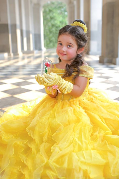 Beauty And The Beast Cincoañera, Belle Hairstyle For Kids, Belle Dress Beauty And The Beast, Cincoañera Ideas, Beauty And The Beast Birthday Party, Princess Belle Birthday Party, Belles Dress Beauty And The Beast, Belle Fancy Dress, Princess Belle Hair