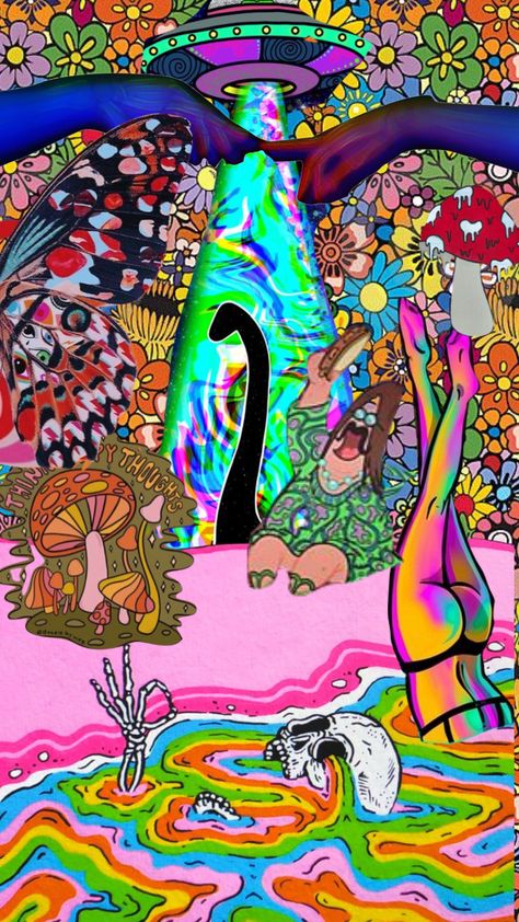 #trippy Trippy Pictures For Wall Collage, Trippy Wall Paintings, Vibe Pfp, Rave Diy, Trippy Quotes, Sagittarius Aesthetic, Trippy Posters, Trippy Pictures, Bedroom Mural