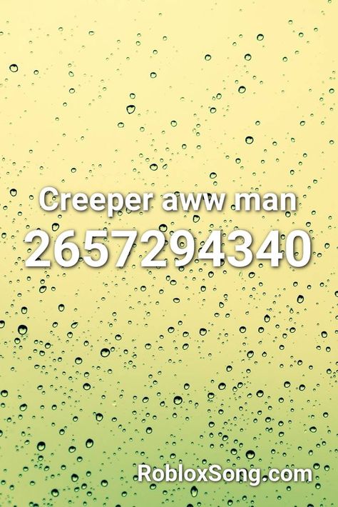 Creeper Aww Man Roblox ID - Roblox Music Codes Roblox Display Names, Roblox Builds, Display Names, Id Music, Roblox Music Codes, Roblox Id, Fetty Wap, Otaku Room, Decal Codes