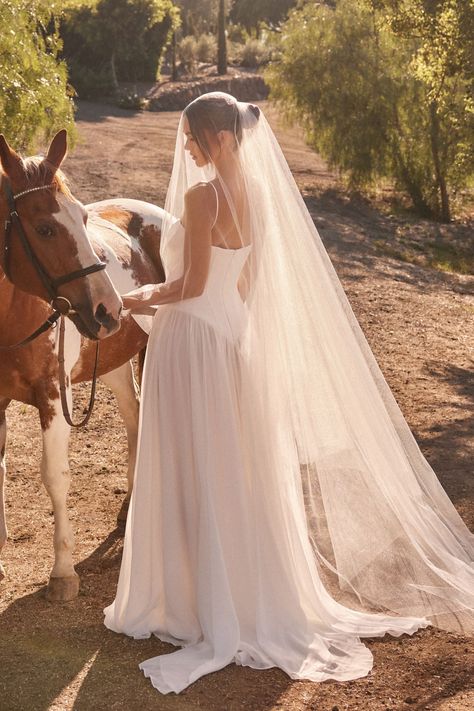 Romantic Country Wedding Dresses, Wedding Dress Corset With Sleeves, Timeless Wedding Dresses Lace, Spring Outdoor Wedding Dress, Wedding Dress For Intimate Wedding, Drop Waisted Wedding Dress, Low Waisted Wedding Dress, Cher Wedding Dress, Corset Bridal Gown