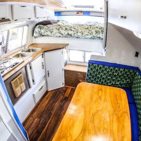 Truck Camper Remodel, Hybrid Camper, Slide In Truck Campers, Camper Redo, Pickup Camper, Slide In Camper, Truck Bed Camper, Truck Campers, Cool Campers