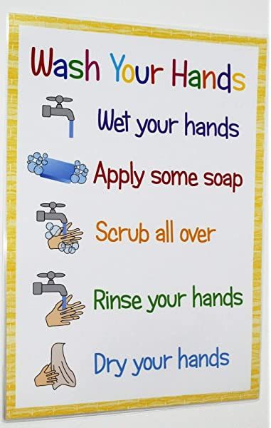 Hand Hygiene Posters, Educational Nursery, Hand Washing Poster, School Nurse Office, Teacher Info, Rules For Kids, Fun Classroom Activities, School Displays, Primary Teaching