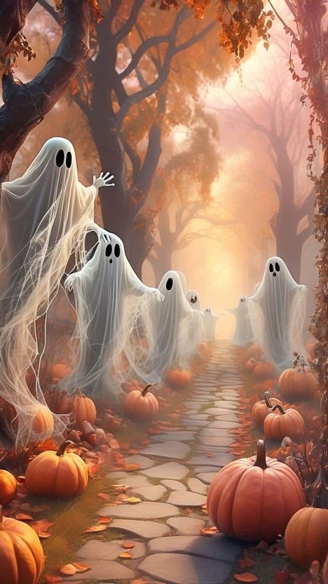 Halloween Wallpaper Samsung, Happy Halloween Aesthetic, Happy Halloween Pictures, Image Halloween, Halloween Wallpaper Backgrounds, Halloween Wallpaper Cute, Halloween Facts, Halloween Artwork, Halloween Scene