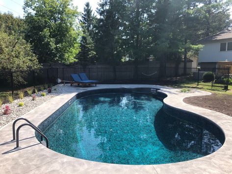 Latham Butterfly Effect Pool Liner, Latham Pool Liners Inground, Pool Liners Inground, Latham Pool, Swimming Pool Liners, Patio Pond, Pool Images, Vinyl Pool, Lagoon Pool