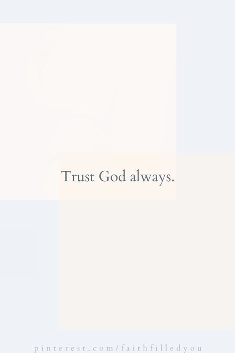 A simple and short quote and reminder to trust God always! #faithquotes #trustGod #faithfilledyou Short Quotes Faith, God Is Enough Quotes, God Quote Tattoo, Simple Words Quotes, Small Quotes About God, Short And Simple Quotes, In God I Trust, Short Inspiring Quotes Simple, Trust God Tattoo Ideas