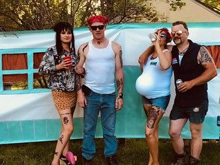 Trailer Park Outfit Party, Hill Billy Costume, Trailer Trash Costume, Trailer Park Party Invitations, Trailer Park Trash Costume, Trailer Park Mystery Party, Trailer Trash Party Outfits Women, Trailer Park Party, White Trash Party Outfits Women