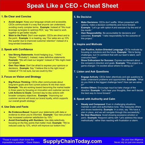 Speak Like a CEO - Cheat Sheet. - Speak Like A Ceo, Leadership Motivation, Find Quotes, Social Media Facebook, Social Media Channels, Self Driving, Cheat Sheet, Cheat Sheets, Steve Jobs