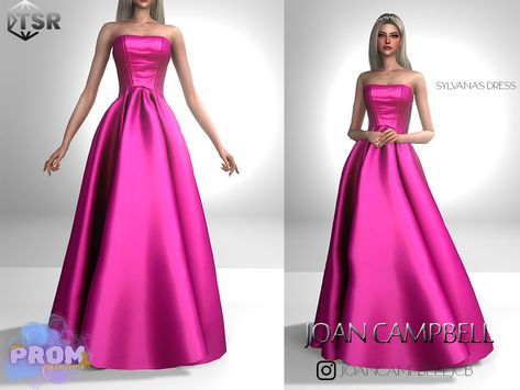 The Sims Resource - Sylvanas Dress Sims4 Prom Dress Cc, Sims 4 Cc Red Carpet Dresses, Sims 4 Red Carpet Cc, Sims 4 Cc Formal Wear, Sims 4 Cc Prom, Sims 4 Cc Formal Clothes, Sims 4 Dresses Formal, Barbie Sims 4, Sims 4 Party Outfits