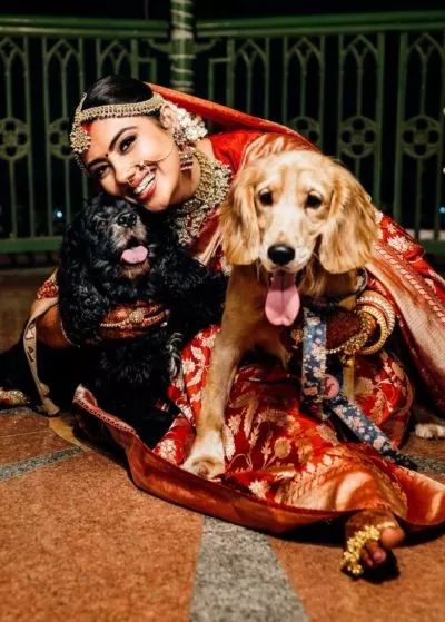 A Sustainable Wedding From Mumbai With Eco-Friendly Measures | WedMeGood Photography With Dogs, Bride Swag, Jungle Wedding, Ring Photography, Likeable Quotes, Wedding Pose, Bridal Photo, Bengali Wedding, Dog Photoshoot