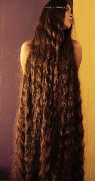 Extremely long thick hair. Wavy and chestnut brown. I'd say easily down to her calves. Another term for this length and style is, full body coat. Long Thick Wavy Hair, Extremely Long Hair, Thick Wavy Hair, Rapunzel Hair, Curls For Long Hair, Long Hair Pictures, Really Long Hair, Long Red Hair, Long Brown Hair