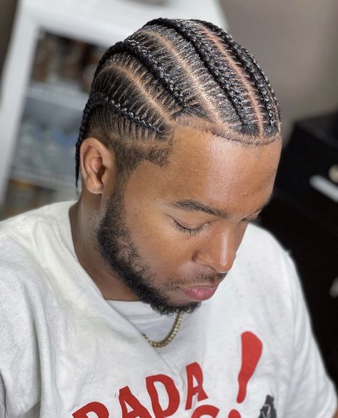 Stitch Braids Men Black, Braids Round Face, Conrows Lines And Braids Men, Straight Back Braids Men, Conrows Lines, Braids Men Hairstyles, Conrows Lines And Braids, Cornrows Short Hair, Fade Braids