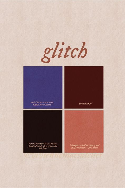 perfect gift for swifties and lovers of taylors music <3 Taylor Swift glitch lyric color palette poster/sticker/graphic design on redbubble by viviennesworld // #colorfulgraphicdesign #colorpalette #lyriccolorpalette #taylorswiftmerch #taylorswiftposter #taylorswiftdesign #taylorswiftgift #tsmerch #taylorsversionmerch #taylorswiftidea #redtaylorsversion #taylorswiftlyrics #glitch #ts10 #glitchlyrics #midnightslyrics #midnightsmerch #midnightsalbum #giftideaswiftie Glitch Taylor Swift, Color Palette Graphic Design, Sticker Graphic Design, Nights Lyrics, Sticker Graphic, Taylor Lyrics, Taylor Swift Posters, Taylor Swift Outfits, Color Palette Design