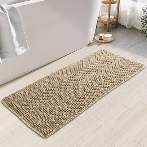 Bathroom Decor Bath Mats & Rugs, Bathroom Rug Ideas, Bath Mats Bathroom Ideas, Bathroom Floor Mats, Boho Bath Mat, Brown Bathroom Decor, Dripping Water, Small Bath Mat, Shower Mats