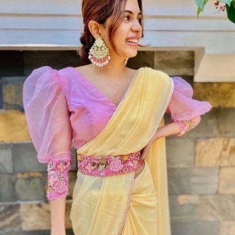 Shirt Blouse For Saree, Blouse Designs Simple, Modern Blouse Designs, Designs Blouse, Latest Blouse Designs, Long Blouse Designs, Sari Design, New Saree Blouse Designs, Traditional Blouse Designs