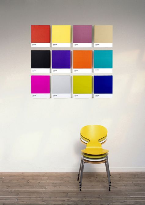 Pantone Universe Art Canvas Review and Giveaway | Love Chic Living Pantone Decor, Pantone Art, Pantone Wall, Pantone Print, Pantone Swatches, Colour Display, Pantone Universe, Apartment Walls, Loft Decor