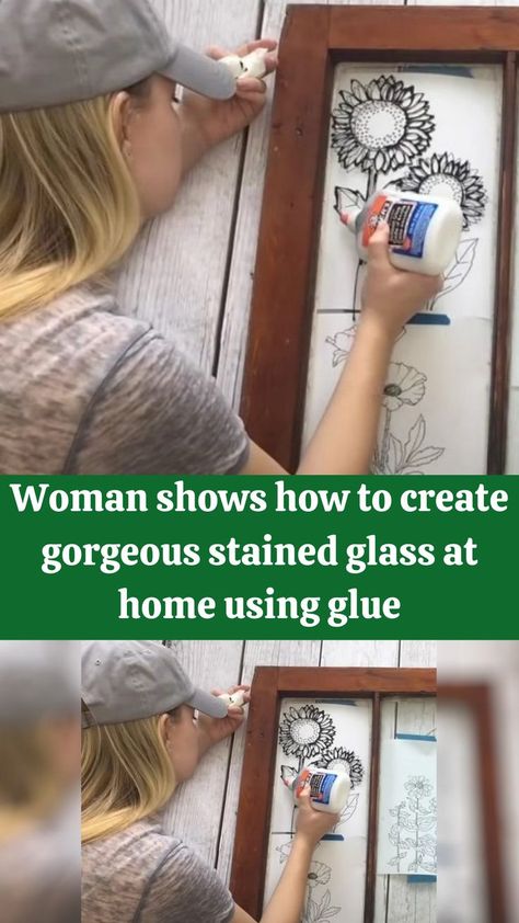 Stained Glass Diy Tutorials, Stained Glass Diy Projects, Diy Stained Glass Window, Stain Glass Window Art, Diy Staining, Stained Glass Patterns Free, Glass Paintings, Glass Painting Designs, Glass Window Art