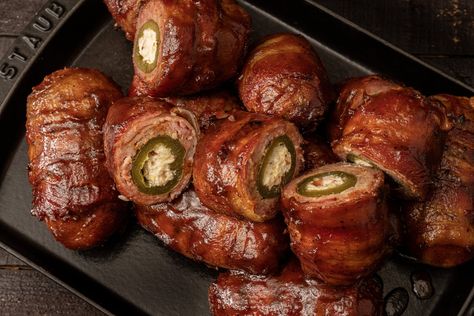 Bacon-Wrapped Armadillo Eggs Recipe - Traeger® Armadillo Eggs Recipe, Eggs Oven, Recipes For Grilling, Texas Armadillo, Armadillo Eggs, Grilled Appetizers, Smoked Beef Ribs, Brisket Recipes Smoked, Salmon Vegetables