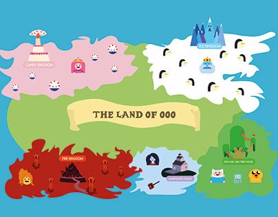 Adventure Time Map Of Ooo, Adventure Time Animal Crossing, Adventure Time Acnh, Adventure Time Map, Acnh Garden, Adventure Time Oc, Jam Ideas, The Land Of Ooo, Cartoon Map