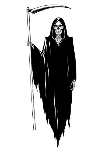 Holding Scythe, Vintage Concept, Monochrome Style, Monochrome Fashion, Animal Coloring, Animal Coloring Pages, Grim Reaper, Transparent Png, New Tattoos