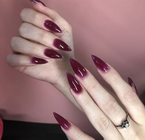 Vampire Nails, Goth Nails, Grunge Nails, Pretty Gel Nails, Soft Nails, Nail Nail, Fire Nails, Funky Nails, Pretty Acrylic Nails