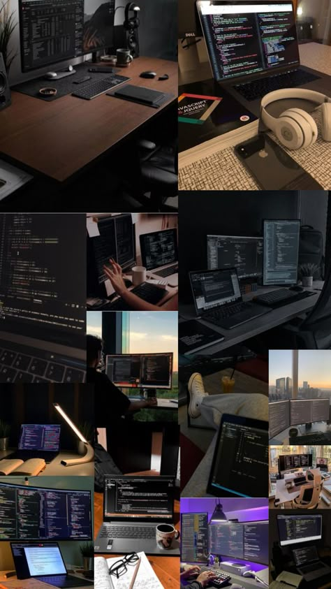 Programming Motivation, Cybersecurity Aesthetic, Developer Aesthetic, Architecture Computer, Computer Science Aesthetic, Programming Aesthetic, Woman In Tech, Coding Aesthetic, November Vision Board