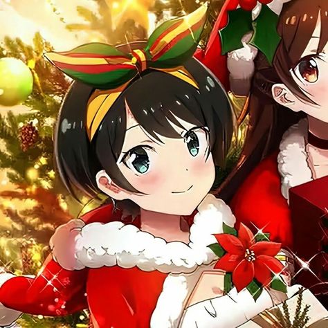 rent a girlfriend Christmas Couple Pfp Gl, Christmas Matching Pfps Girlfriends, Matching Pfp Christmas Girl X Girl, Christmas Pfp Matching Girl X Girl, Anime Christmas Matching Pfp Friends, Rent A Girlfriend Matching Icons, Christmas Matching Pfps Friends, Matching Christmas Pfps, Christmas Pfp Anime