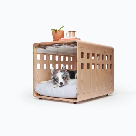 Furniture Dog Crate, Portable Dog Crate, Crate Side Table, Clear Door, Wood Dog Crate, Wooden Dog Kennels, Dog Crate Bed, Dog Kennel Furniture, Crate Bed