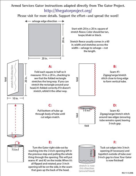 Gator Gaiter Neck Warmer Tutorial.  Great Hand made gift for guys! Scarf Projects, Neck Warmer Pattern, Sewing Projects For Guys, Gift For Guys, Neck Gator, Quick Sew, Fur Pattern, Fleece Neck Warmer, Nyc Winter