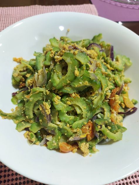 Ampalaya With Egg, Ginisang Ampalaya, Brussel Sprout, Green Beans, Sprouts, Egg