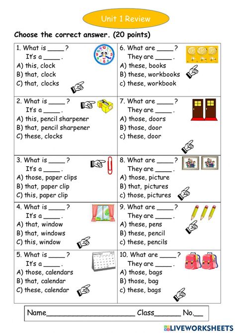 Demonstratives online exercise for Grade2. You can do the exercises online or download the worksheet as pdf. This That These Those Worksheet, Possessive Adjectives, Preschool Classroom Decor, English Exercises, The Worksheet, Learning English For Kids, English Worksheets For Kids, 1st Grade Worksheets, English Lessons For Kids