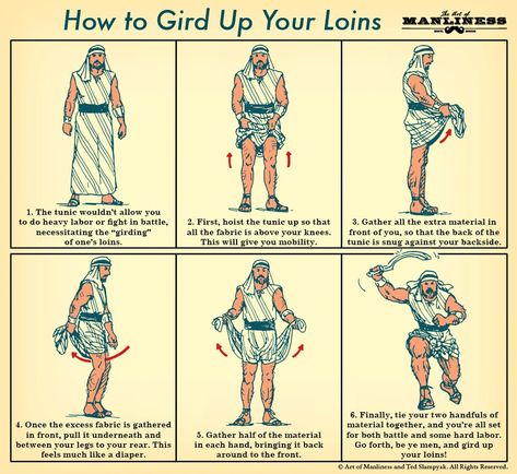 Loin Cloth, Art Of Manliness, Survival Life Hacks, Armor Of God, Guys Be Like, Survival Skills, Bible Study, Just In Case, Things To Think About