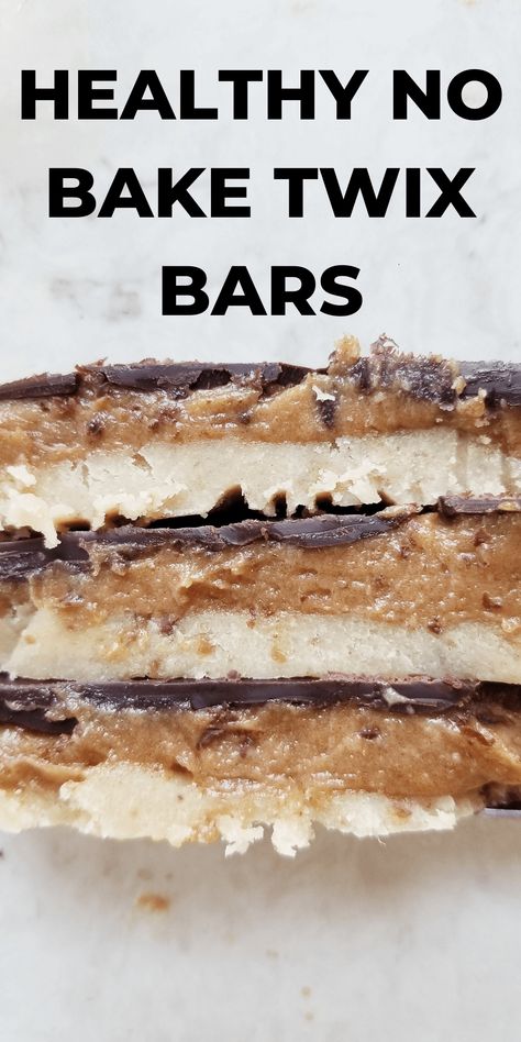 No Bake Twix Bars, Healthy No Bake Bars, Homemade Twix Bars Recipe, Healthy Twix Bars, Desserts With Dates, Twix Recipe, Apartment Meals, Twix Bars, Date Caramel