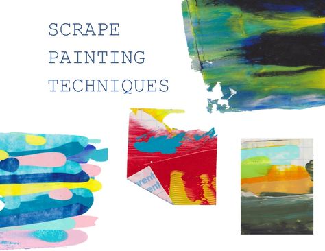 This class covers simple scrape painting techniques for smearing acrylic paint with materials like palette knives and plastic scrapers. This class allows you to... Scraped Paint Art, Acrylic Scrape Painting, Adult Art Class Ideas, Scraper Painting, Paint Scraping, Scrape Art, Scrape Painting, Fine Art Acrylic, Skillshare Classes