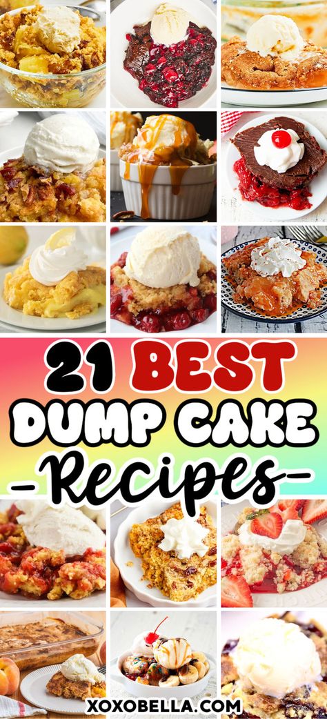 Dump cake ideas Strawberry Cobbler Dump Cake, Dump Recipes Desserts, Dump Cakes In Crockpot, Dump And Go Crockpot Desserts, Dessert Recipes Dump Cake, Easy Dessert Crockpot Recipes, Dump Cakes Recipes Easy Cherry, Dump Cakes Recipes Easy Crockpot, White Dump Cake Recipes