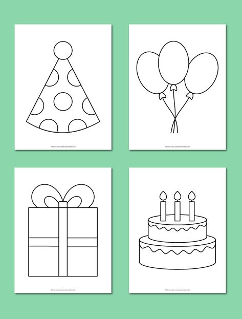 Easy printable birthday coloring pages - Chevron Lemon Birthday Decorations Kids, Birthday Coloring Pages, Birthday Activities, Preschool Printable, Printable Activities For Kids, Birthday Card Printable, Birthday Printables, Free Birthday Stuff, Printable Activities