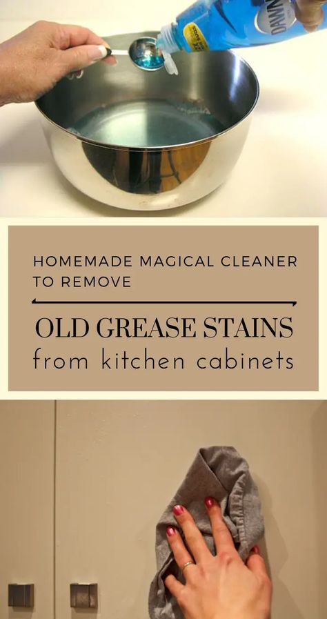 Cabinet Cleaner, Cleaning Grease, Grease Cleaner, Deep Cleaning Hacks, Homemade Cleaning Supplies, Cleaning Painted Walls, Homemade Cleaning Solutions, Glass Cooktop, Deep Cleaning Tips