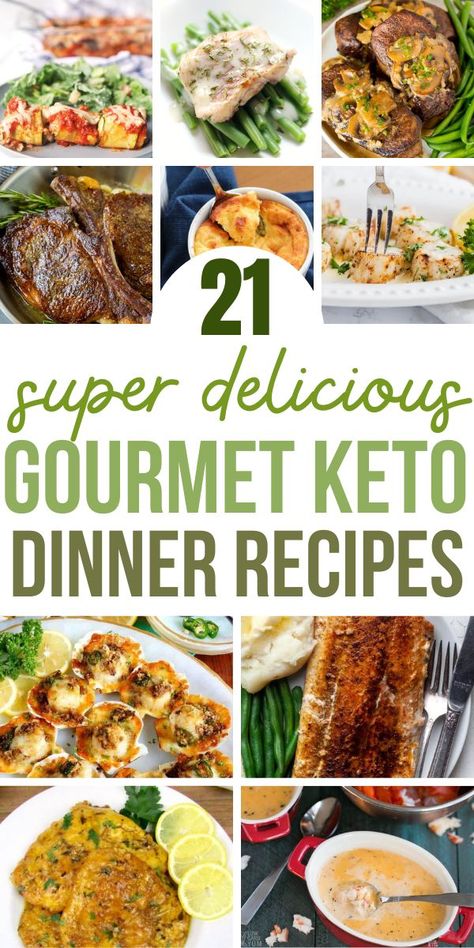 Keto Gourmet, Date Night Dinner Recipes, Gourmet Keto, Ground Beef Keto Recipes, Night Dinner Recipes, Impressive Dinner, Gourmet Dinner Recipes, Healthy Gourmet, Keto Dinner Recipes