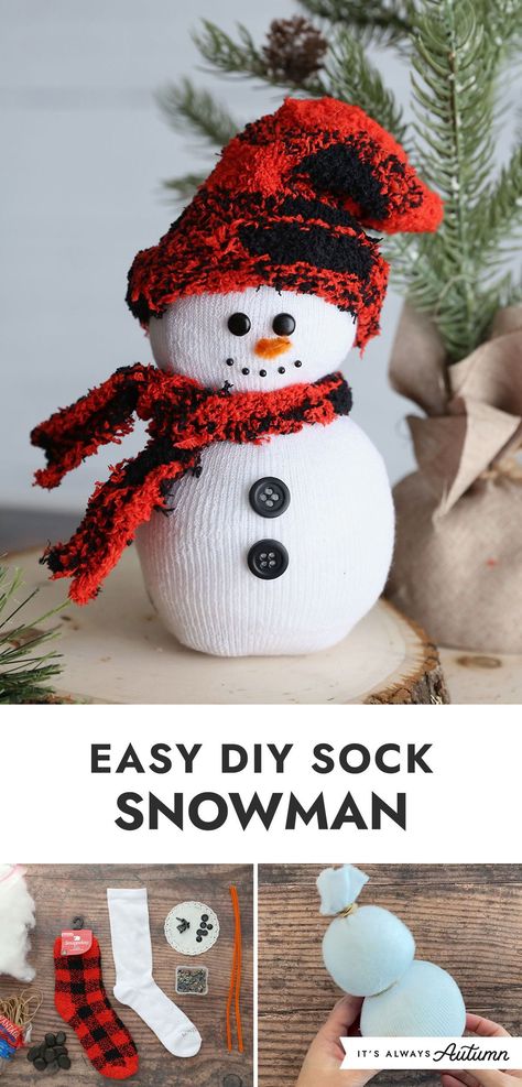 Sock Snowman Face, Snowman Sock Craft, Diy Sock Snowman, Sock Snowman Craft, Juleverksted For Barn, Craft Easter, Snowman Crafts Diy, Xmas Games, Bunny Craft