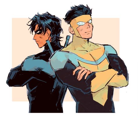 bacon phermones on Twitter: "I started watching something #nightwing #invincible https://t.co/XfP13OcmKB" / Twitter Omni Man Fanart, Invincible Matching Pfp, Invincible Fan Art, Invincible Oc, Mark Grayson Fanart, Invincible Comic Art, Invincible Fanart, Invincible Art, Mark Grayson Invincible