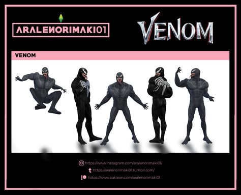 Venom Tongue, Venom Costume, Dancing Woman, No Teeth, Cc Sims4, Full Body Suit, Sims 4 Collections, Sims 4 Mods Clothes, Super Villains