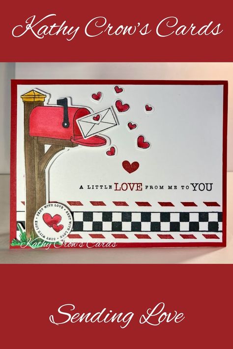 Stampin' UP! Stampin Up Sending Love Bundle, Su Sending Love Cards, Sending Love Stampin Up Cards 2024, Stampin Up Sending Love, Stampin Up Sending Love Cards, Sending Love Stampin Up Cards, Card Mailbox, Valentines Illustration, Greeting Card Inspiration