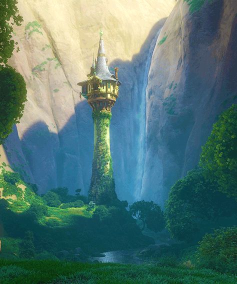 wow Tangled Tower, Rapunzel Tower, Fairy Tale Cottage, Fantasy Life, I Saw The Light, Disney Tangled, Fantasy Places, The Big Four, Disney Love