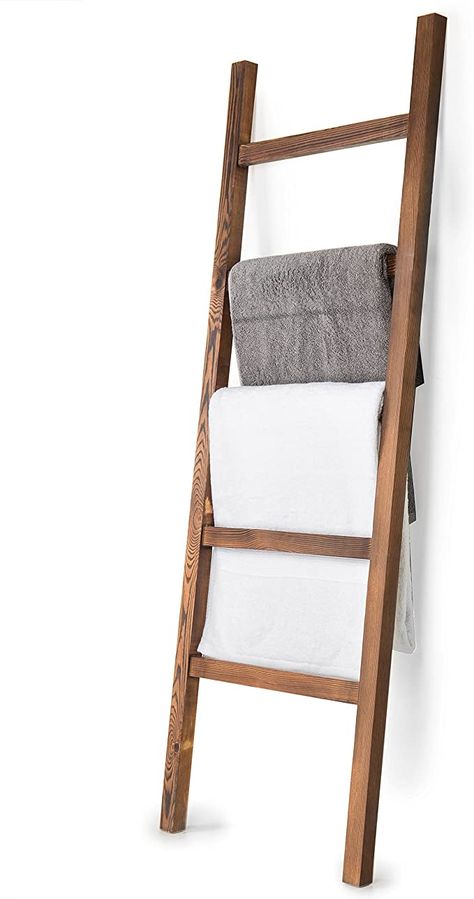 Bathroom Linen Tower, Storage Ladder, Bathroom Ladder, Modern Farmhouse Furniture, Blanket Rack, Towel Ladder, Rustic Ladder, Quilt Display, Ladder Rack