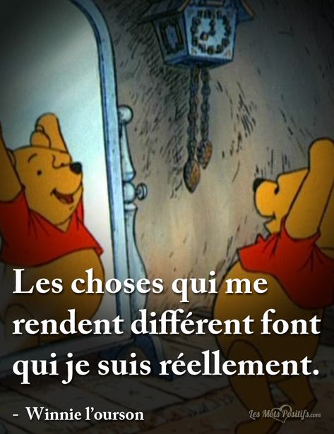 Les choses qui me rendent différent font qui je suis réellement. – Winnie l’ourson Cute Insta Captions, Cute Captions, Meant To Be Quotes, Quotes Disney, Different Quotes, Disney Addict, French Quotes, Film Quotes, Super Quotes