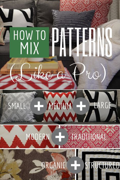 How to Mix Patterns Like a Pro | HGTV Crafternoon | HGTV How To Mix, Décor Diy, Furniture Removal, Pattern Mixing, Interior Design Tips, My New Room, 인테리어 디자인, Decorating Tips, A Design