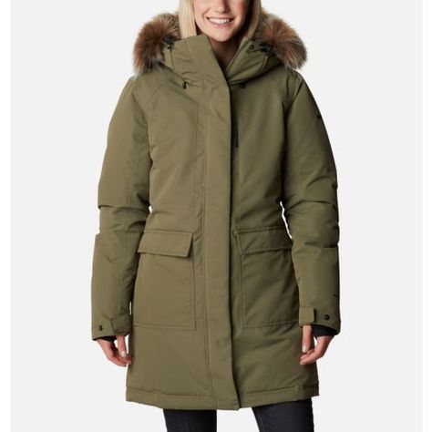 Women's Green Take On The Cold From Apr s On The Mountain To Commutes In Town In This Insulated, Ultra-Warm Parka. Winter Parka, Womens Parka, Down Parka, Winter Jackets Women, Body Heat, Columbia Sportswear, Parka Jacket, Outerwear Women, Winter Women