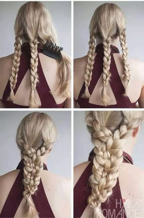 Shield maiden hair, easy! Ponytail Hairstyles Tutorial, Medieval Hairstyles, Summer Eyes, Blonde Hairstyle, Twisted Hair, Ponytail Hairstyles Easy, Beautiful Haircuts, Fest Outfits, Viking Hair