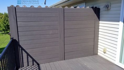 Deck Privacy Wall, Privacy Wall On Deck, Deck Maintenance, Easy Deck, Patio Privacy Screen, Laying Decking, Privacy Wall, Deck Privacy, Patio Privacy