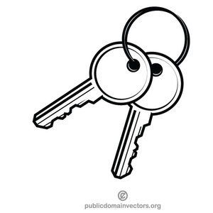 Apartment keys vector image Keys Drawing Simple, Keys Doodle, Key Drawing Simple, Key Doodle, Keys Illustration, Keys Tattoo, Apartment Keys, Key Drawing, Key Illustration